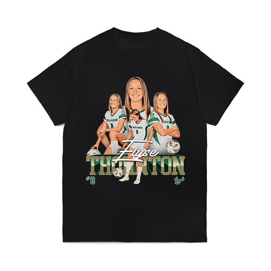 USF - NCAA Women's Soccer : Elyse Thornton - Collage Comfort Colors T-Shirt-0