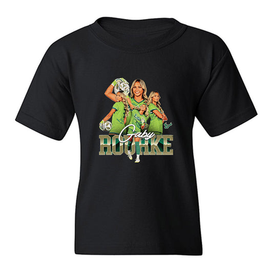 USF - NCAA Women's Soccer : Gaby Rourke - Collage Youth T-Shirt-0