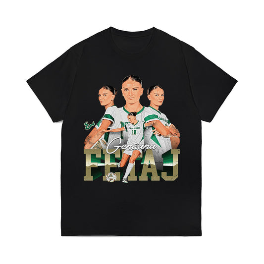 USF - NCAA Women's Soccer : Gentiana Fetaj - Collage Comfort Colors T-Shirt-0