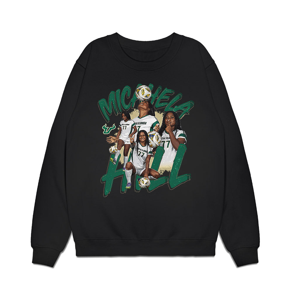 USF - NCAA Women's Soccer : Micahela Hill - Collage Premium Crewneck Sweatshirt-0