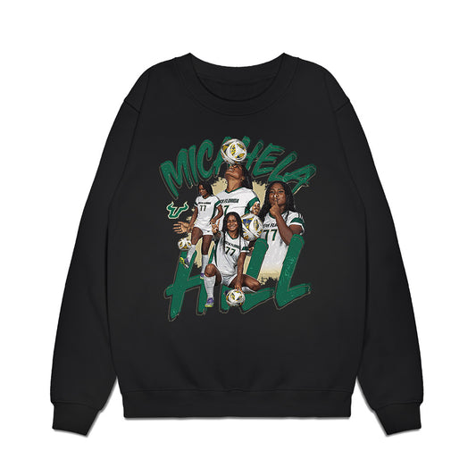 USF - NCAA Women's Soccer : Micahela Hill - Collage Premium Crewneck Sweatshirt-0