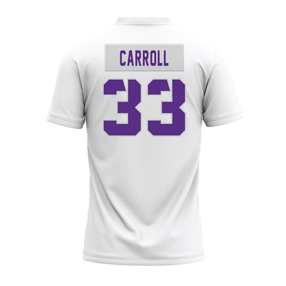 TCU - NCAA Football : Maxwell Carroll - White Premium Football Jersey-1