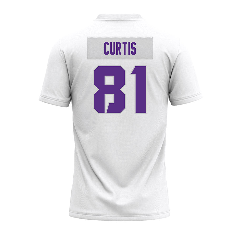 TCU - NCAA Football : Chase Curtis - White Premium Football Jersey-1