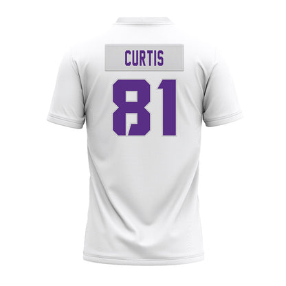 TCU - NCAA Football : Chase Curtis - White Premium Football Jersey-1