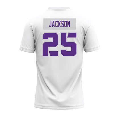 TCU - NCAA Football : Elijah Jackson - White Premium Football Jersey-1