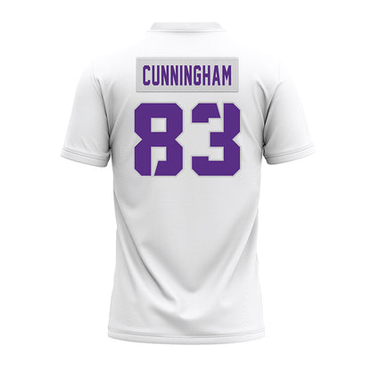TCU - NCAA Football : Keagan Cunningham - White Premium Football Jersey-1