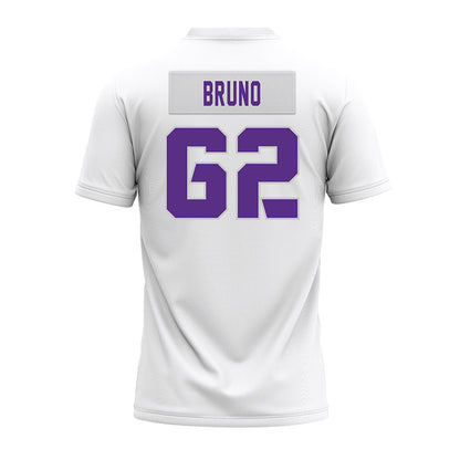 TCU - NCAA Football : Carson Bruno - White Premium Football Jersey-1