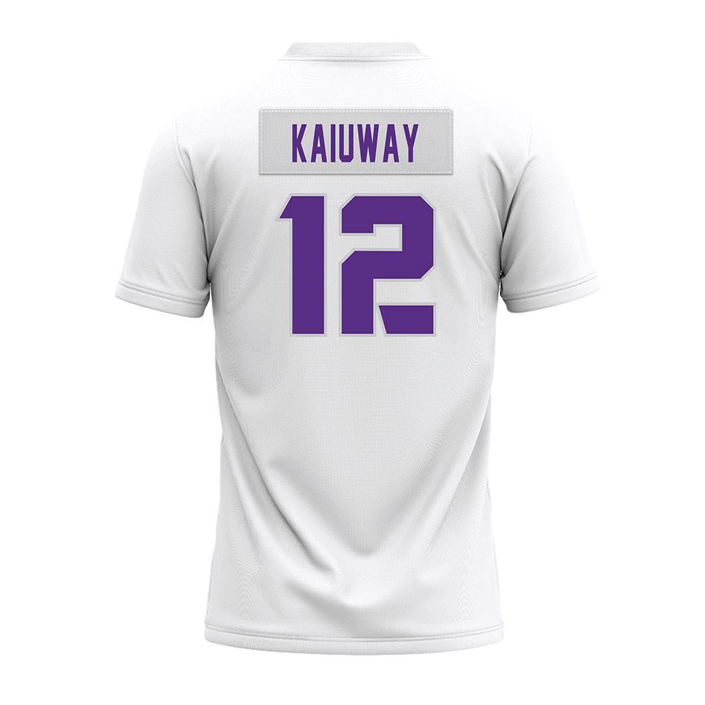 TCU - NCAA Football : Lafayette Kaiuway - White Premium Football Jersey-1