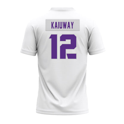 TCU - NCAA Football : Lafayette Kaiuway - White Premium Football Jersey-1