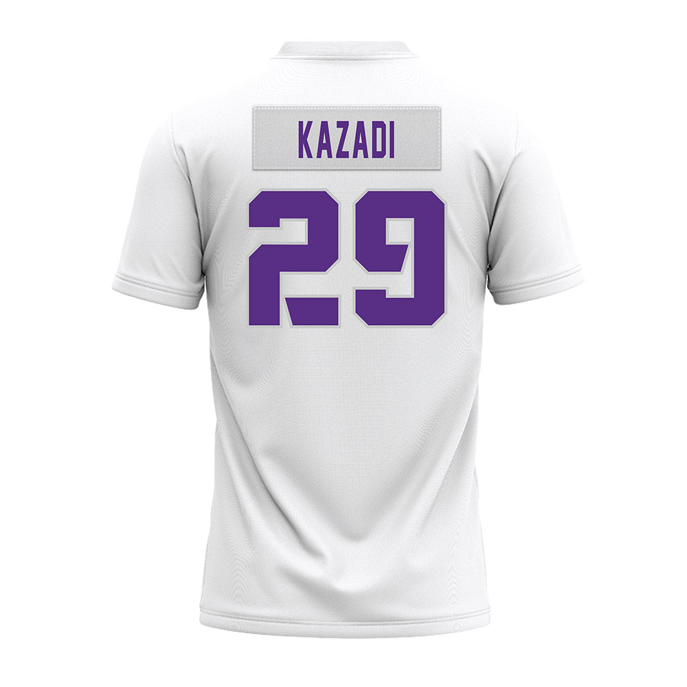 TCU - NCAA Football : Rohon Kazadi - White Premium Football Jersey-1
