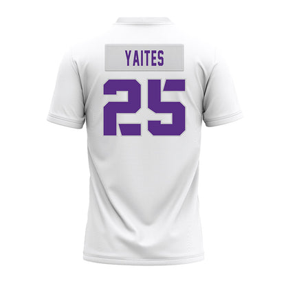 TCU - NCAA Football : Ryan Yaites - White Premium Football Jersey-1