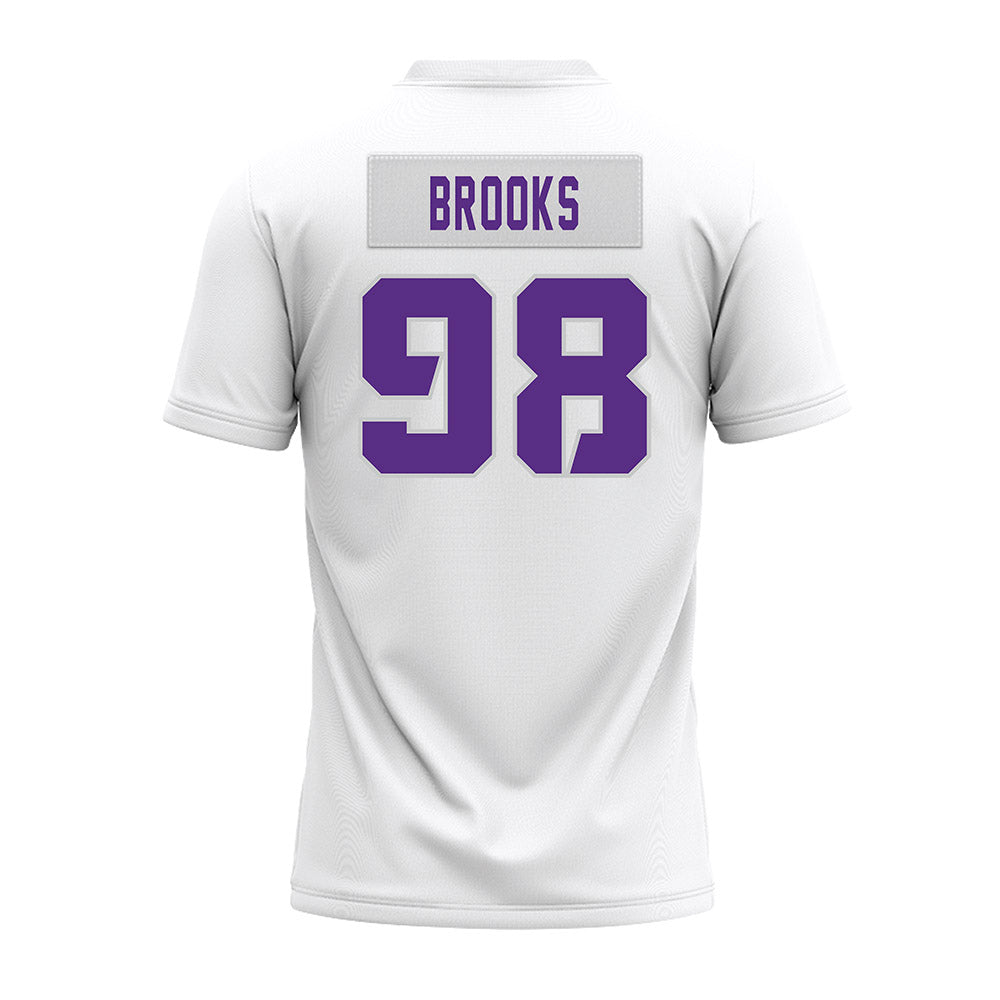TCU - NCAA Football : Sterlin Brooks - White Premium Football Jersey-1