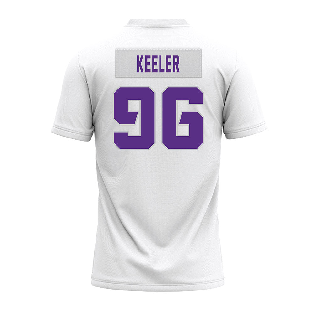 TCU - NCAA Football : Cal Keeler - White Premium Football Jersey-1