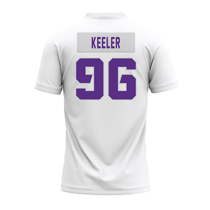TCU - NCAA Football : Cal Keeler - White Premium Football Jersey-1