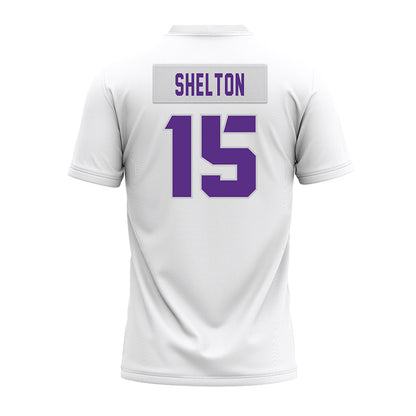TCU - NCAA Football : Terry Shelton - White Premium Football Jersey-1