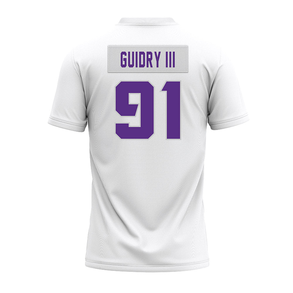 TCU - NCAA Football : Floyd Guidry III - White Premium Football Jersey-1