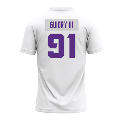 TCU - NCAA Football : Floyd Guidry III - White Premium Football Jersey-1