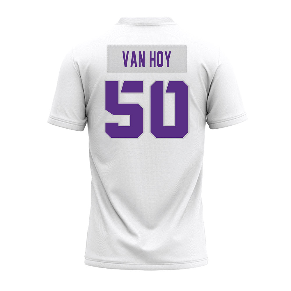 TCU - NCAA Football : Witten Van Hoy - White Premium Football Jersey-1