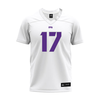 TCU - NCAA Football : DeVondre McGee - White Premium Football Jersey-0