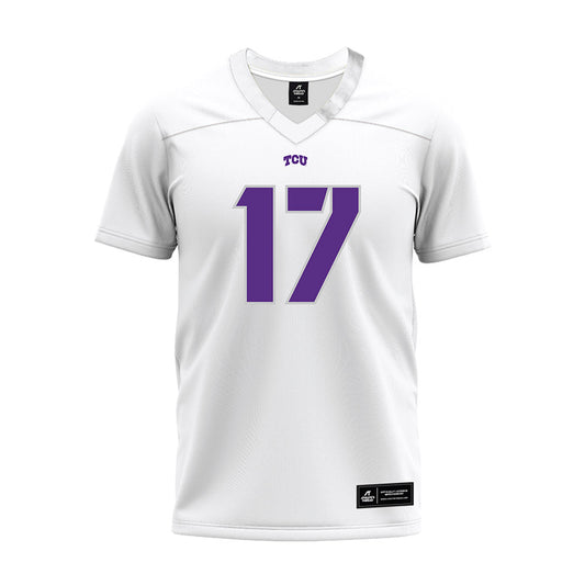 TCU - NCAA Football : DeVondre McGee - White Premium Football Jersey-0