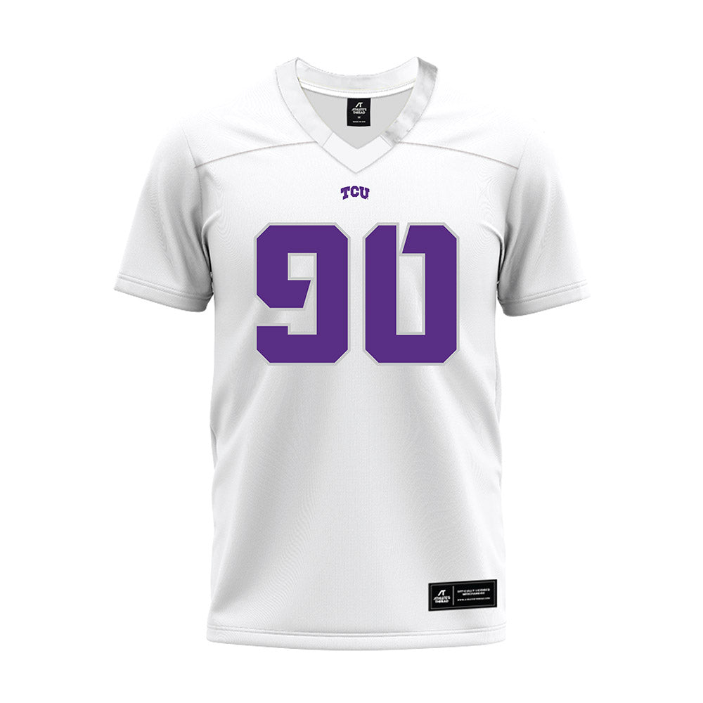 TCU - NCAA Football : Kelten Mickell - White Premium Football Jersey-0