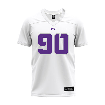 TCU - NCAA Football : Kelten Mickell - White Premium Football Jersey-0