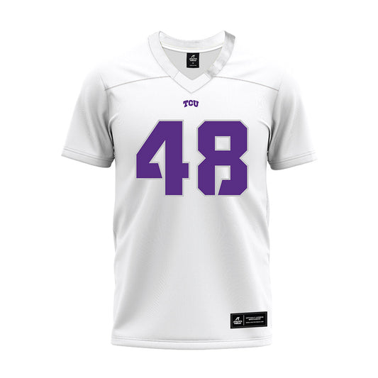 TCU - NCAA Football : Anders Corn - White Premium Football Jersey-0
