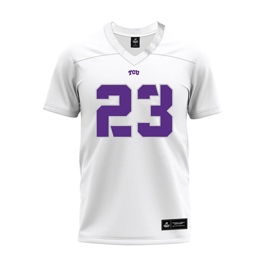 TCU - NCAA Football : Keylan Abrams - White Premium Football Jersey-0