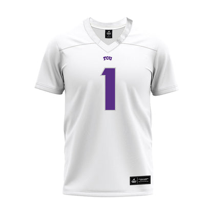 TCU - NCAA Football : Austin Jordan - White Premium Football Jersey-0
