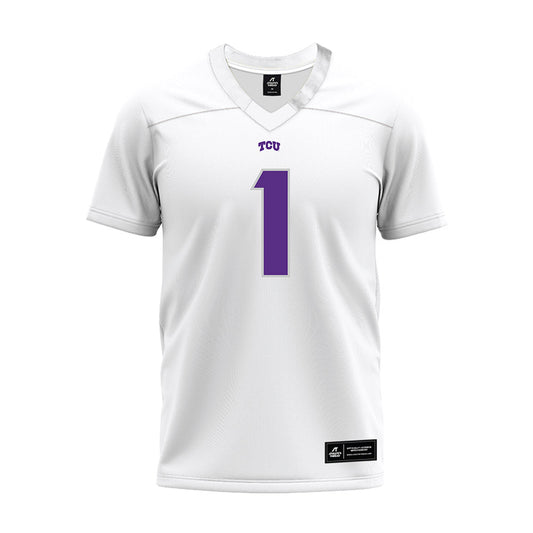 TCU - NCAA Football : Austin Jordan - White Premium Football Jersey-0