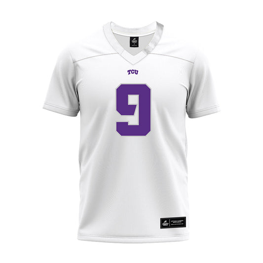 TCU - NCAA Football : Chad Woodfork - White Premium Football Jersey-0