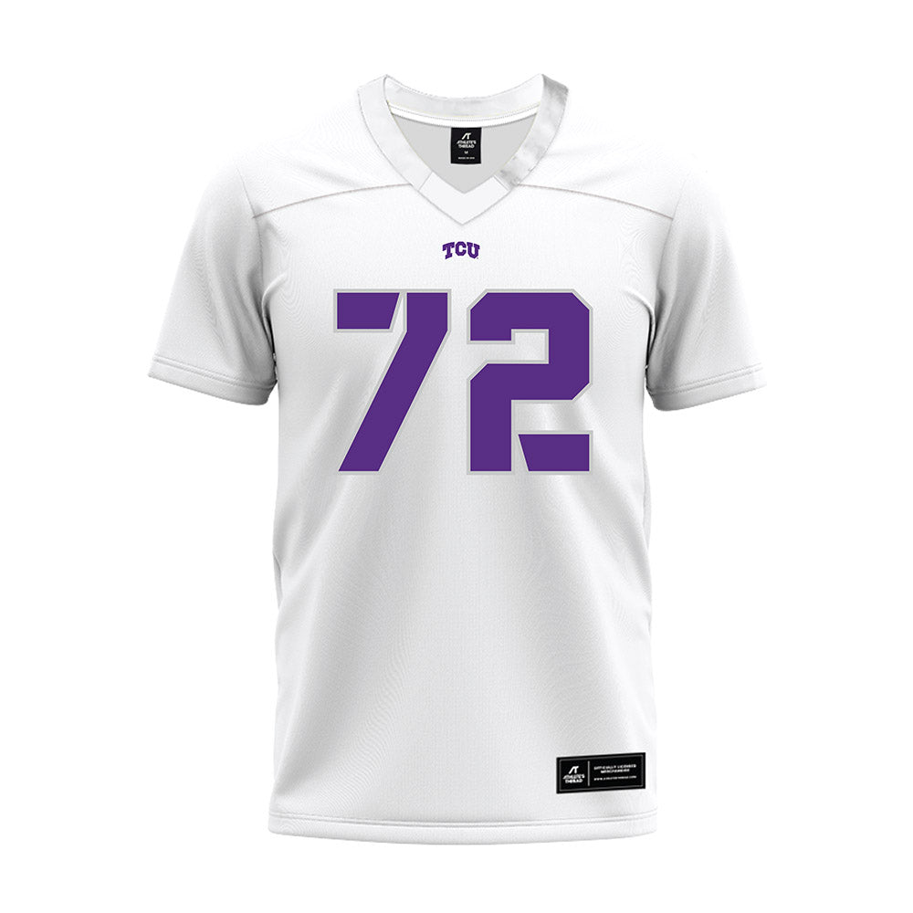TCU - NCAA Football : Jasper Lott - White Premium Football Jersey-0