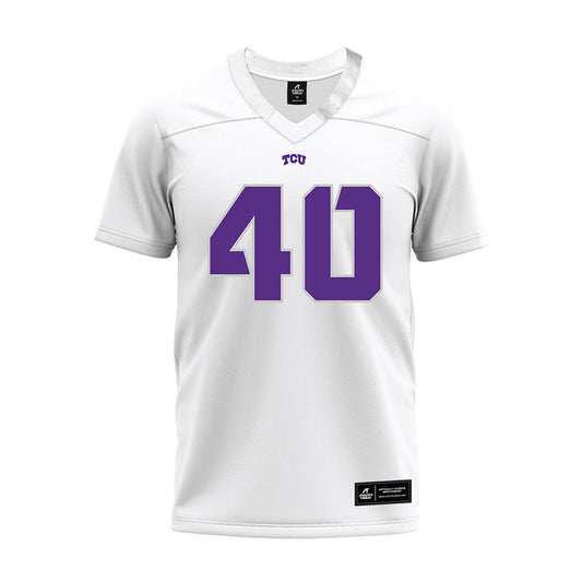 TCU - NCAA Football : Thomas Coppinger - White Premium Football Jersey-0