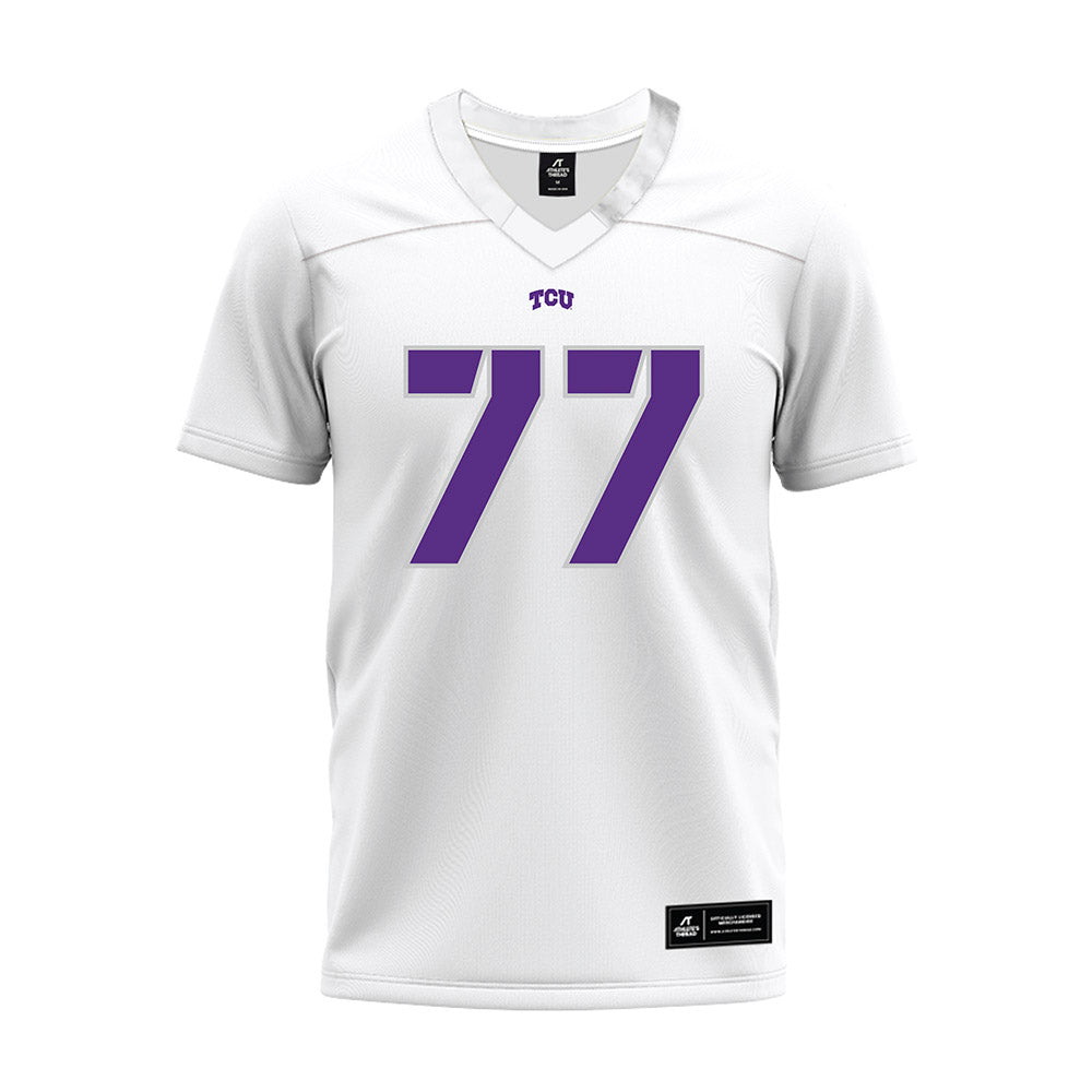 TCU - NCAA Football : Cooper Powers - White Premium Football Jersey-0