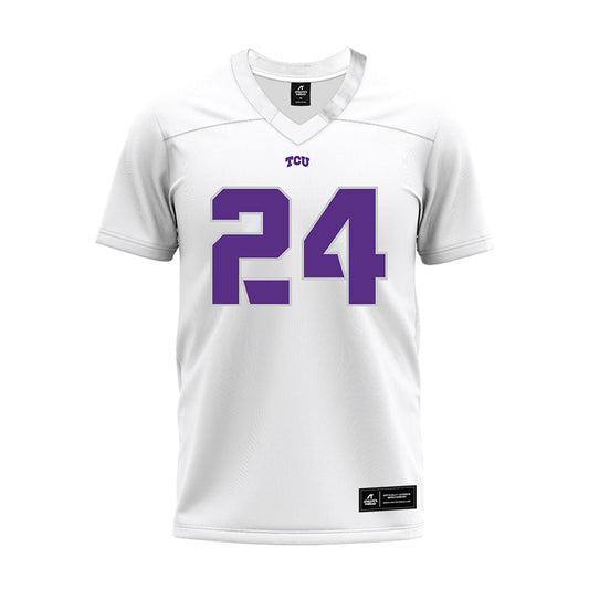 TCU - NCAA Football : Joe Pitchford - White Premium Football Jersey-0