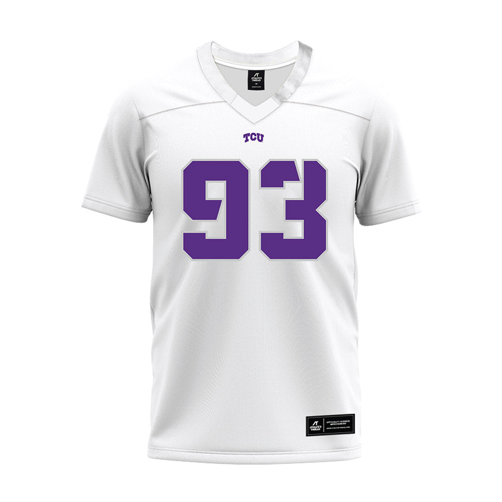 TCU - NCAA Football : William Whatley - White Premium Football Jersey-0