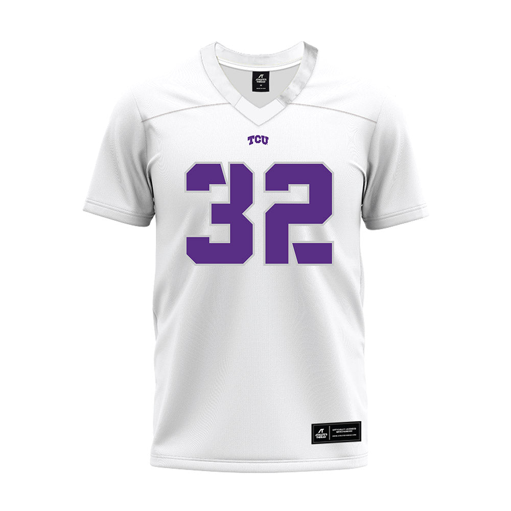 TCU - NCAA Football : Dillon Arkansas - White Premium Football Jersey-0