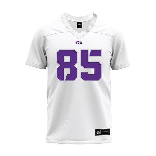 TCU - NCAA Football : Parker Clark - White Premium Football Jersey-0