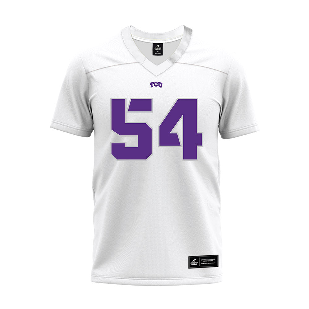TCU - NCAA Football : Quinton Harris - White Premium Football Jersey-0