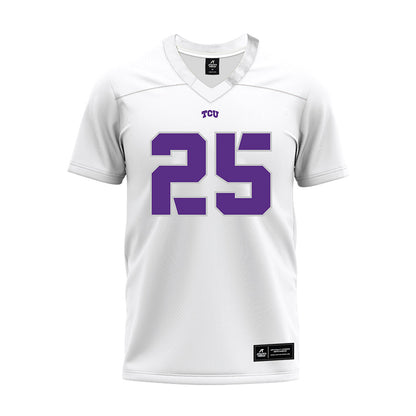 TCU - NCAA Football : Ryan Yaites - White Premium Football Jersey-0
