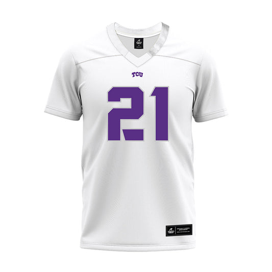 TCU - NCAA Football : Nate Palmer - White Premium Football Jersey-0