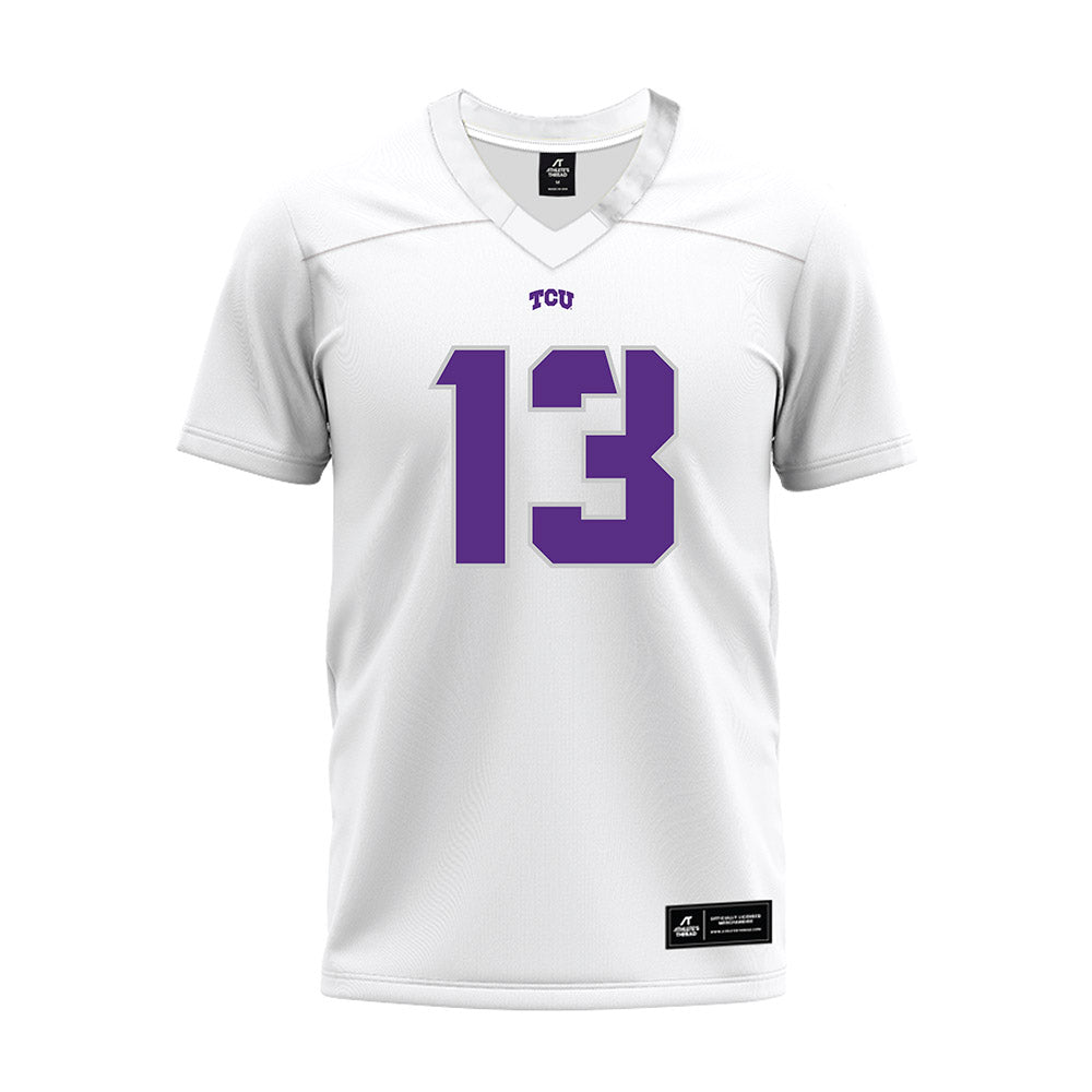 TCU - NCAA Football : Cam Jamerson - White Premium Football Jersey-0