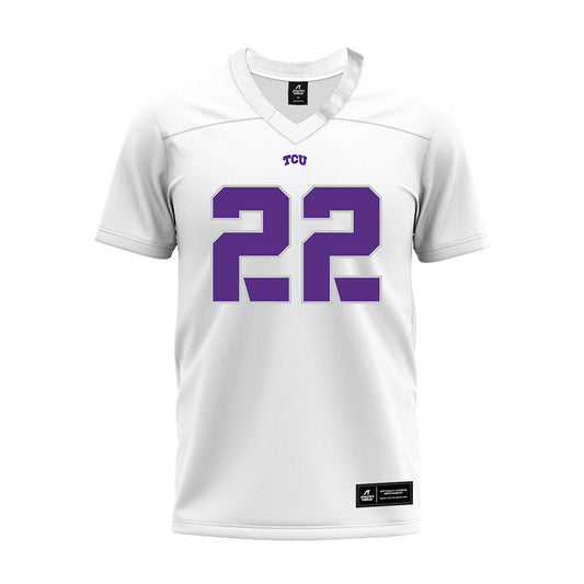 TCU - NCAA Football : Jordan Lester - White Premium Football Jersey-0