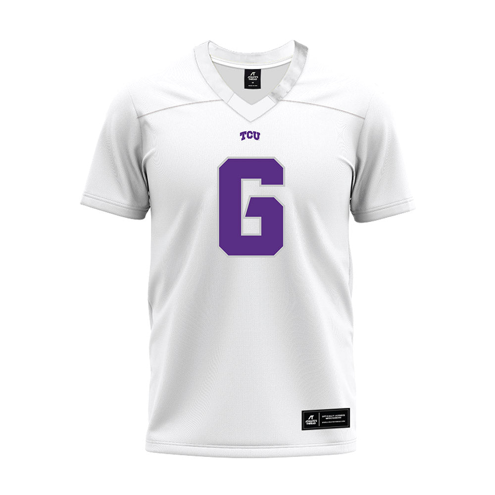 TCU - NCAA Football : Micheal Ibukun-Okeyode - White Premium Football Jersey-0