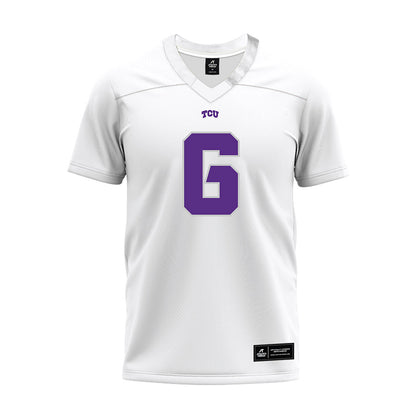 TCU - NCAA Football : Micheal Ibukun-Okeyode - White Premium Football Jersey-0
