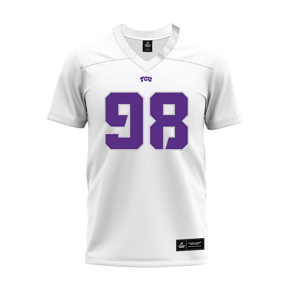 TCU - NCAA Football : Sterlin Brooks - White Premium Football Jersey-0