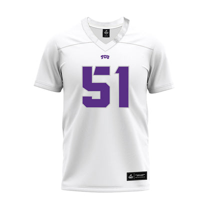 TCU - NCAA Football : Luke Lingard - White Premium Football Jersey-0