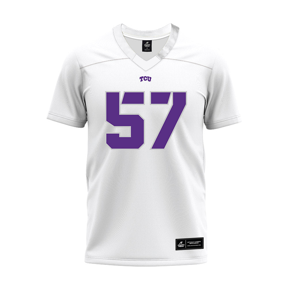 TCU - NCAA Football : Samir Camacho - White Premium Football Jersey-0