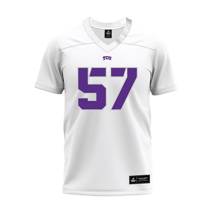 TCU - NCAA Football : Samir Camacho - White Premium Football Jersey-0