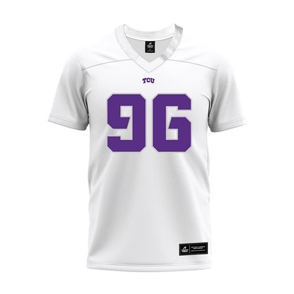 TCU - NCAA Football : Cal Keeler - White Premium Football Jersey-0